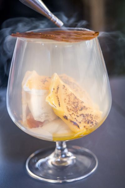 Tarta al whisky ahumada con aroma de Jack Daniel's