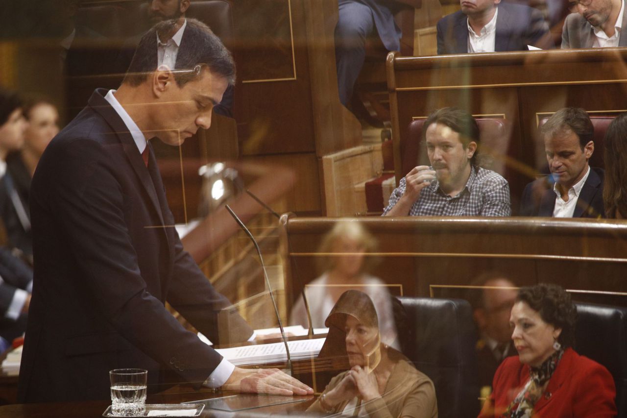 Sánchez, durante su intervención