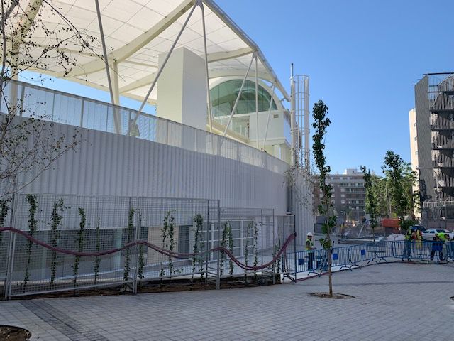 Vista exterior del estadio.