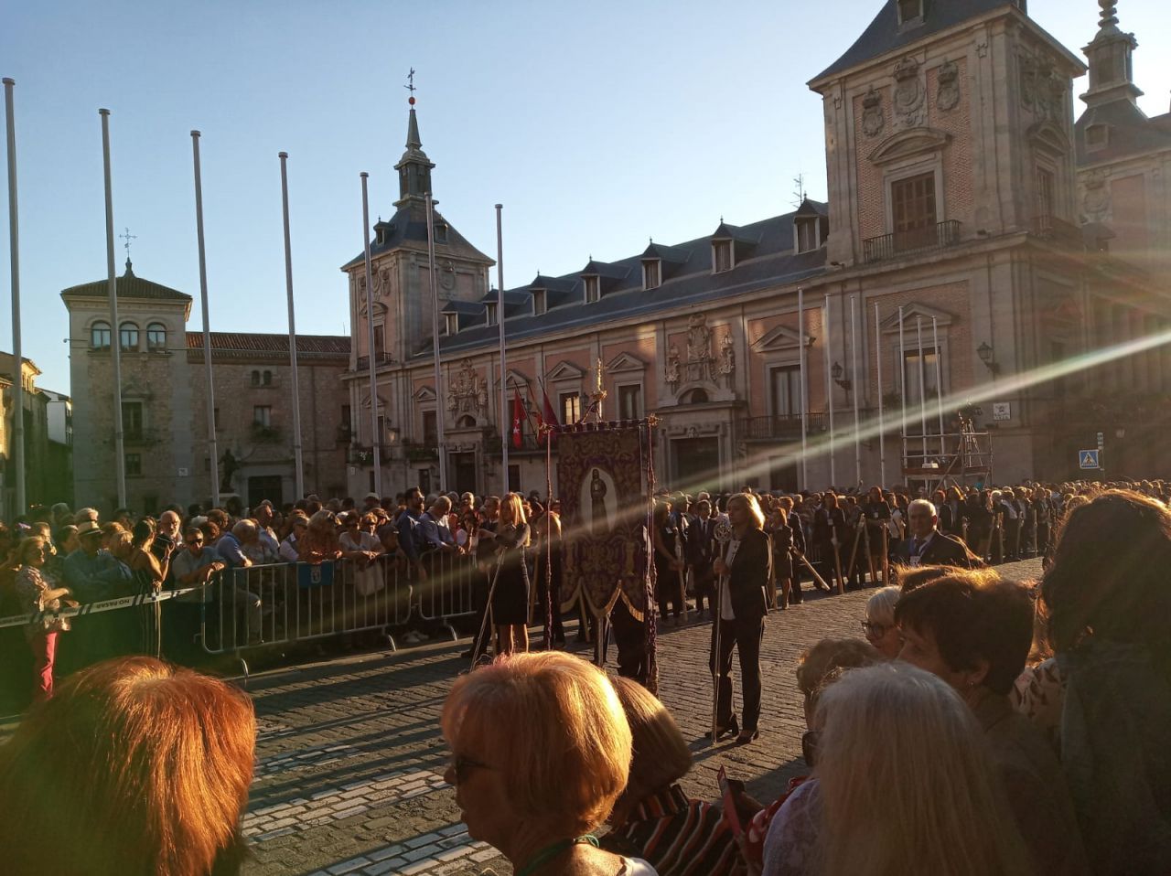 Procesión del Cristo de Medinaceli en el centro de Madrid.