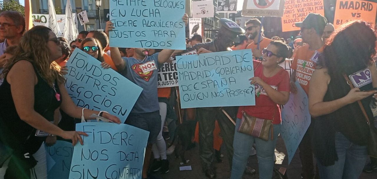 'Manifestival' de la Coordinadora de la Vivienda de Madrid.