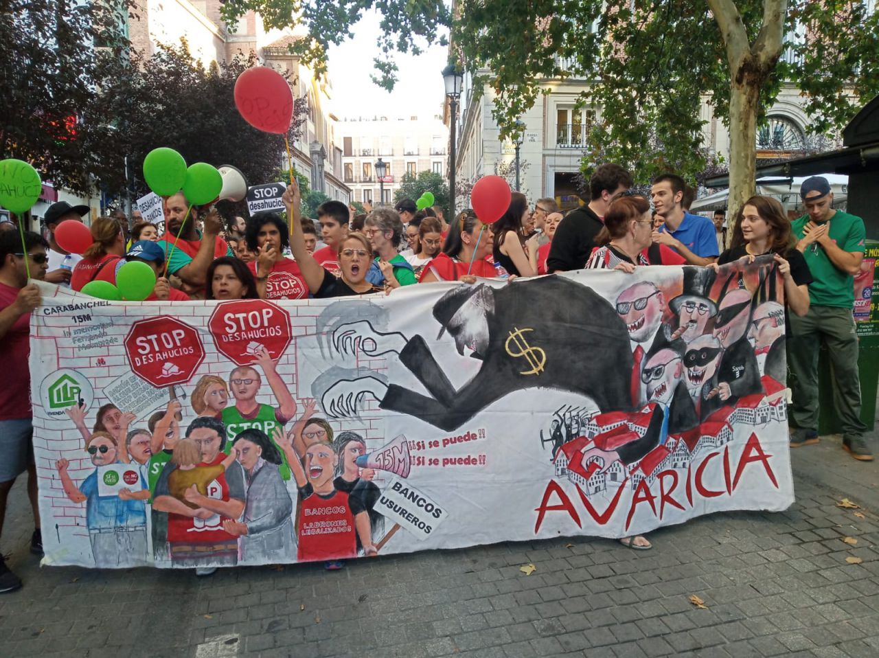 'Manifestival' de la Coordinadora de la Vivienda de Madrid.