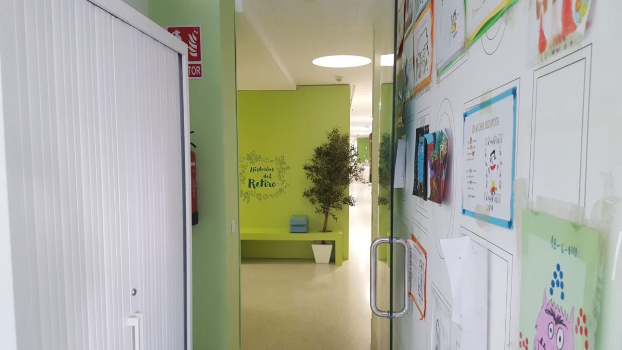 Pasillo del área de Oncología Infantil