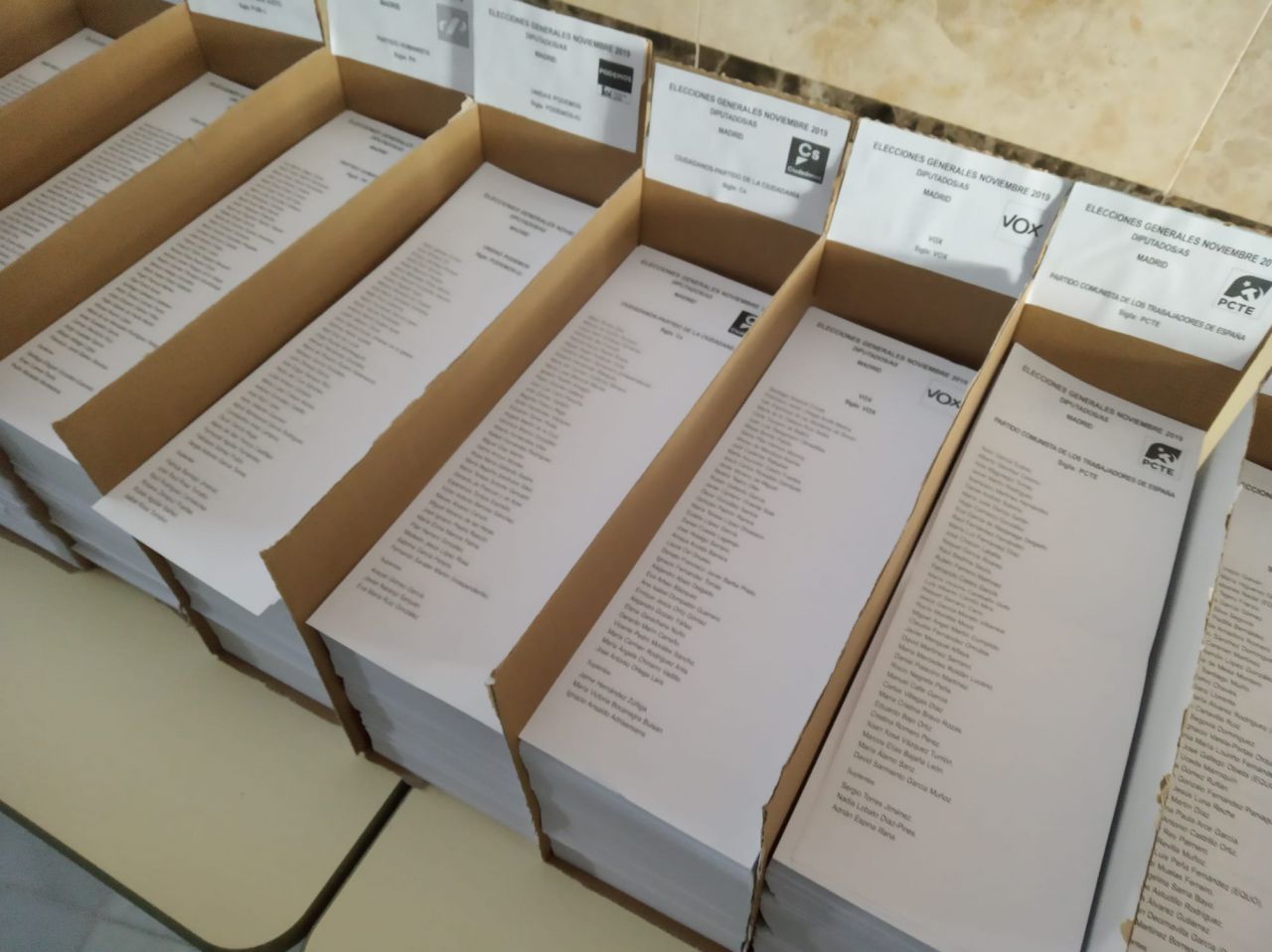 48 millones de papeletas se han repartido este domingo