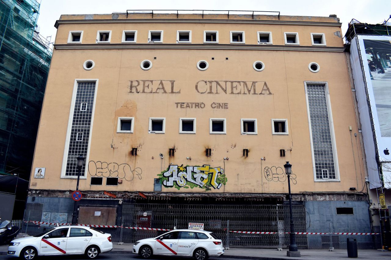Fachada del Real Cinema en la actualidad.
