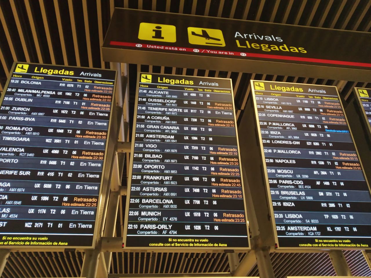El incidente del avión ha provocado retraso en los vuelos.