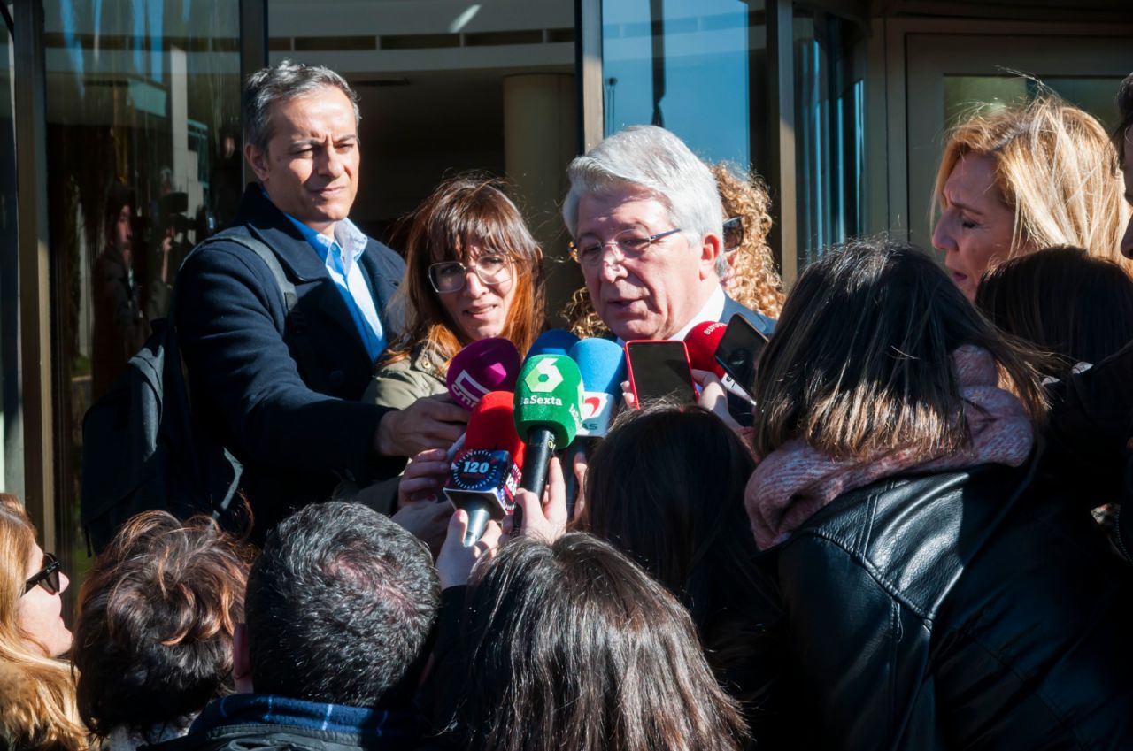 Enrique Cerezo, productor y presidente del Atlético de Madrid.