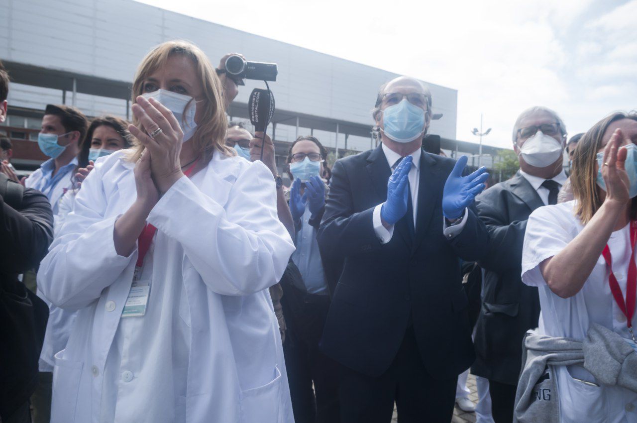 Clausura del hospital temporal de Ifema