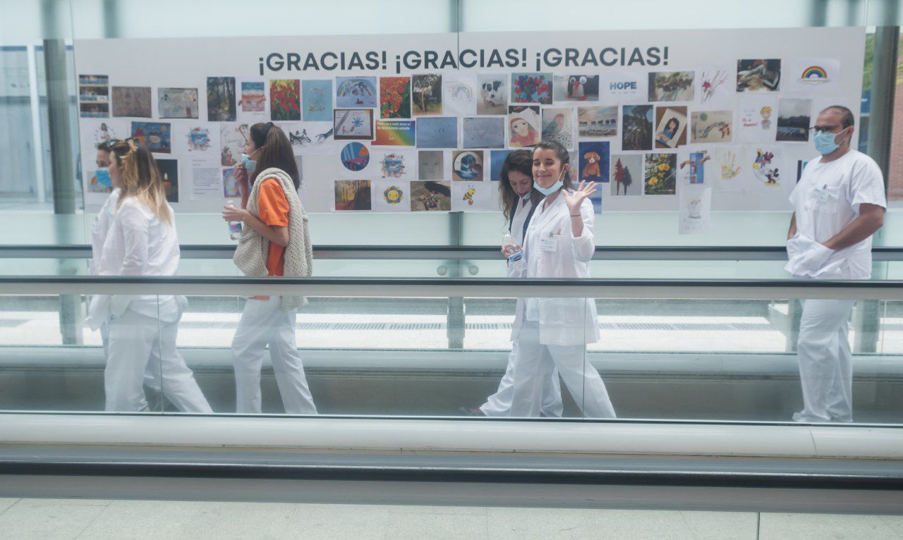 Clausura del hospital temporal de Ifema