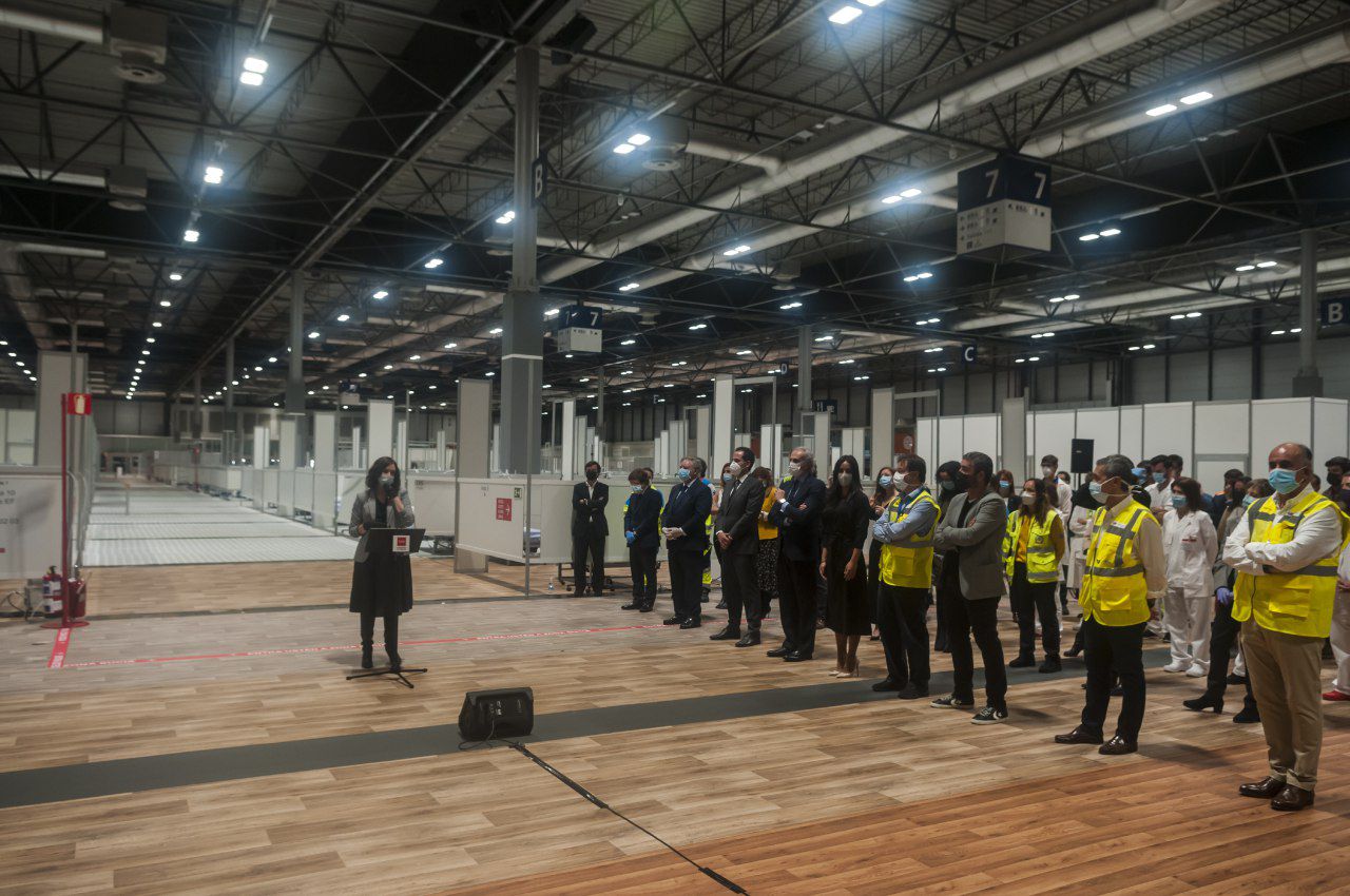 Clausura del hospital temporal de Ifema