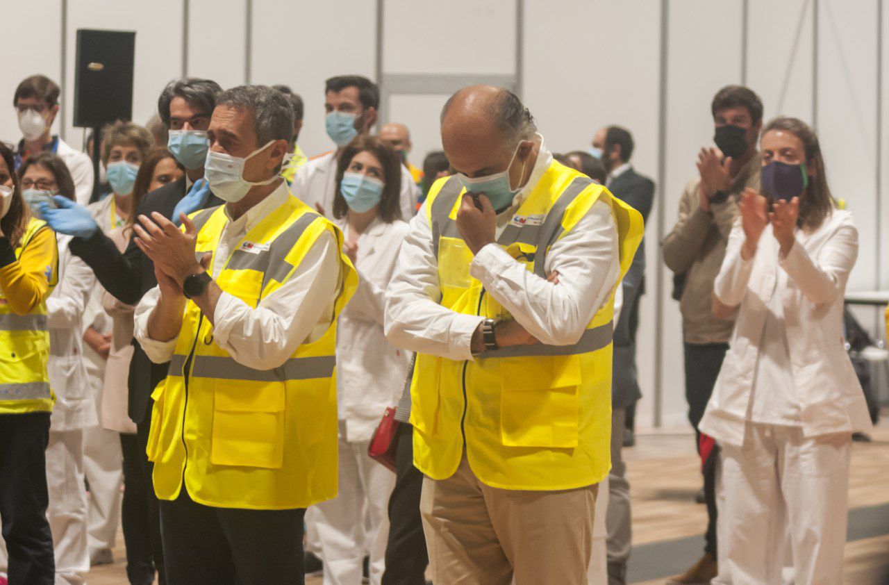 Clausura del hospital temporal de Ifema