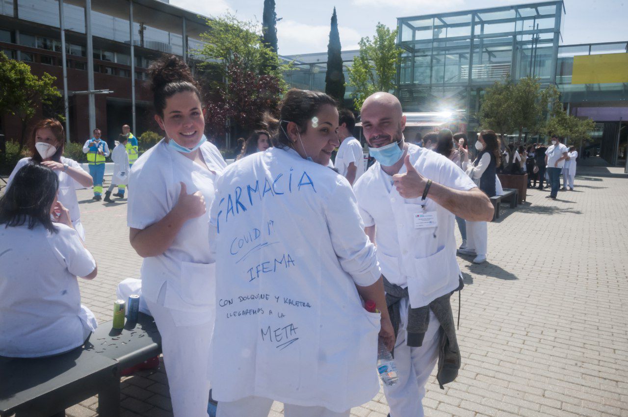Clausura del hospital temporal de Ifema