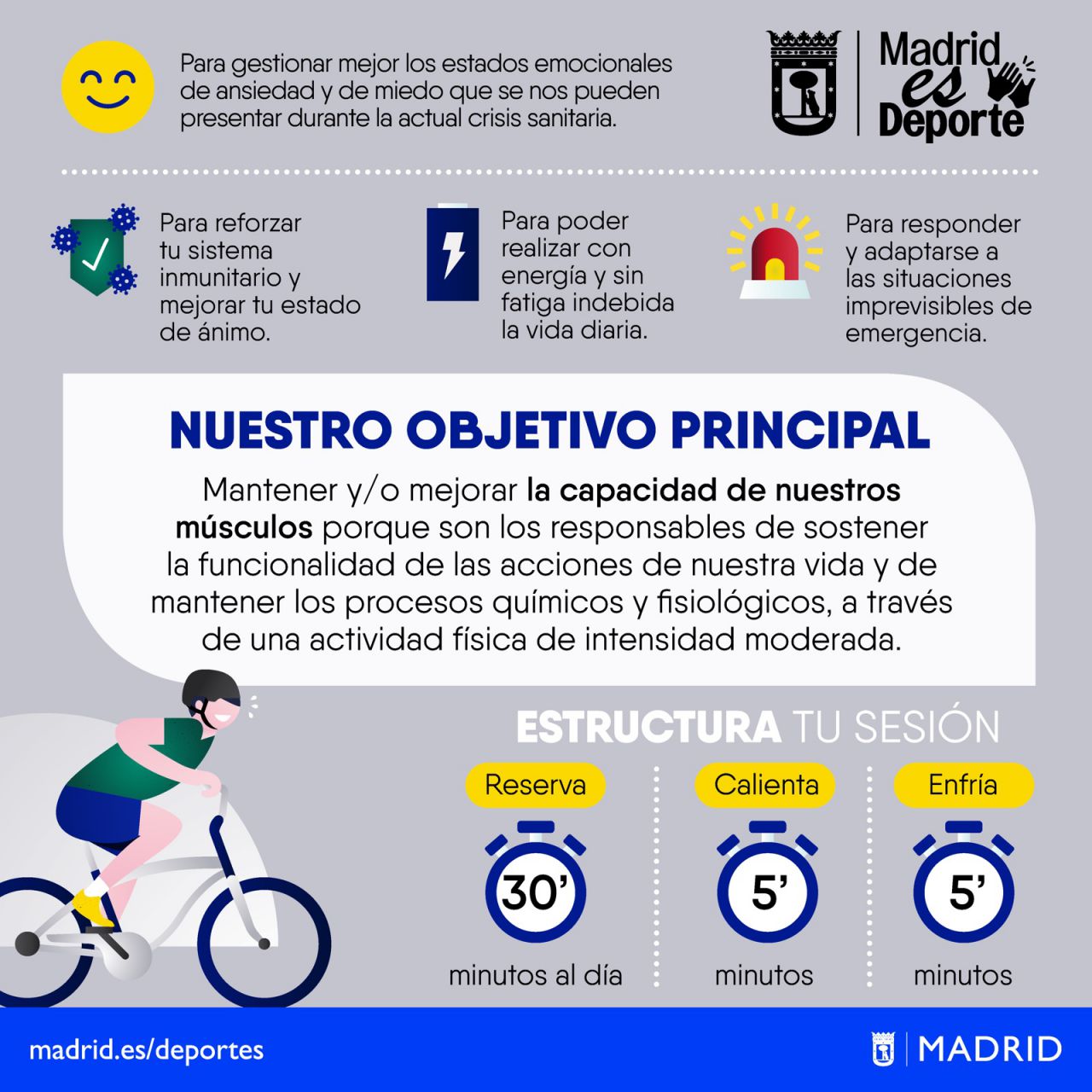 El Ayuntamiento de Madrid presenta una guía con recomendaciones para la vuelta al deporte en la calle