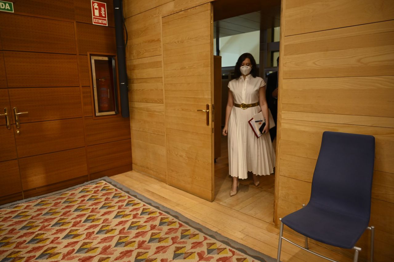  Isabel Díaz Ayuso, presidenta de la Comunidad de MAdrid, en la ASamblea de MAdrid