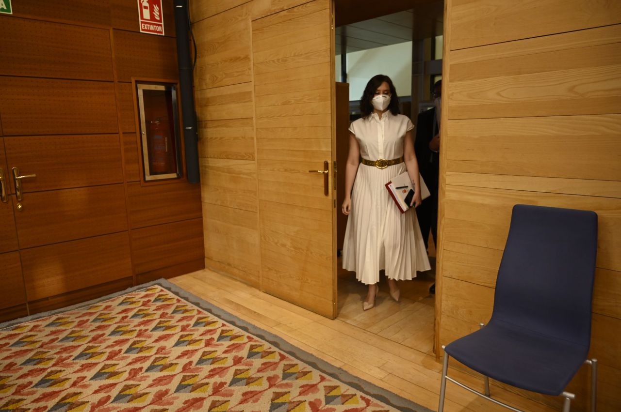  Isabel Díaz Ayuso, presidenta de la Comunidad de MAdrid, en la ASamblea de MAdrid