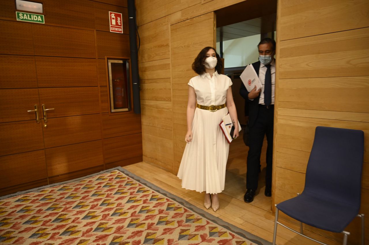  Isabel Díaz Ayuso, presidenta de la Comunidad de MAdrid, en la ASamblea de MAdrid