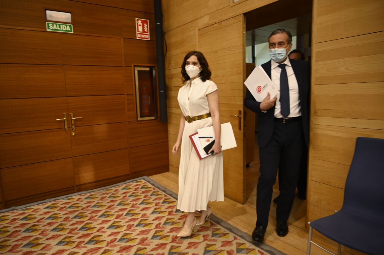  Isabel Díaz Ayuso, presidenta de la Comunidad de MAdrid, en la ASamblea de MAdrid