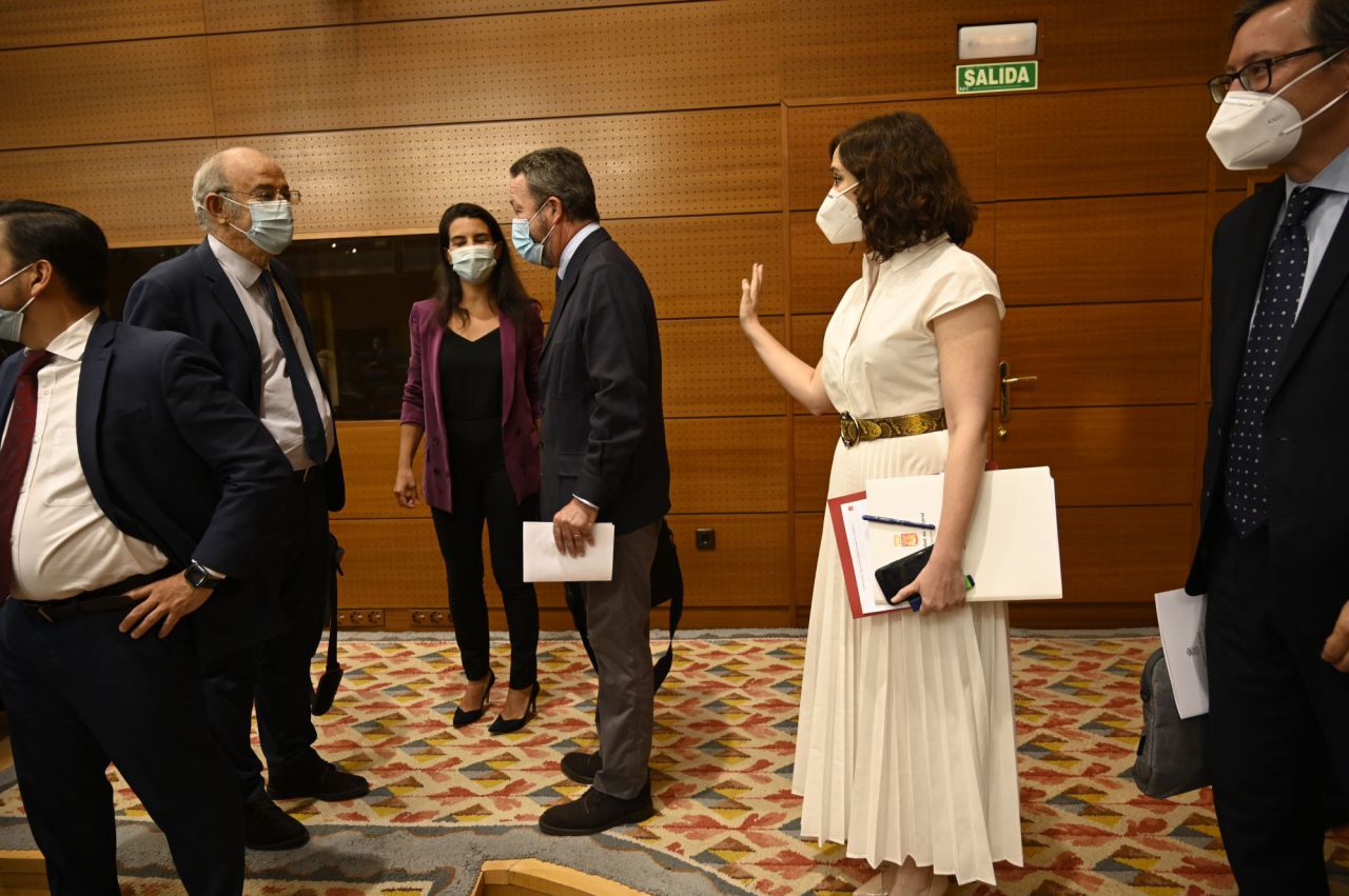  Isabel Díaz Ayuso, presidenta de la Comunidad de MAdrid, en la ASamblea de MAdrid