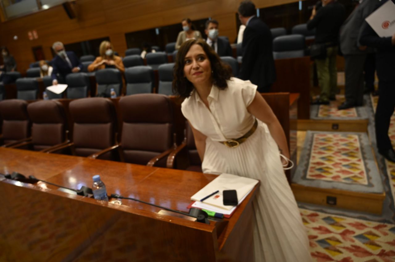  Isabel Díaz Ayuso, presidenta de la Comunidad de MAdrid, en la ASamblea de MAdrid
