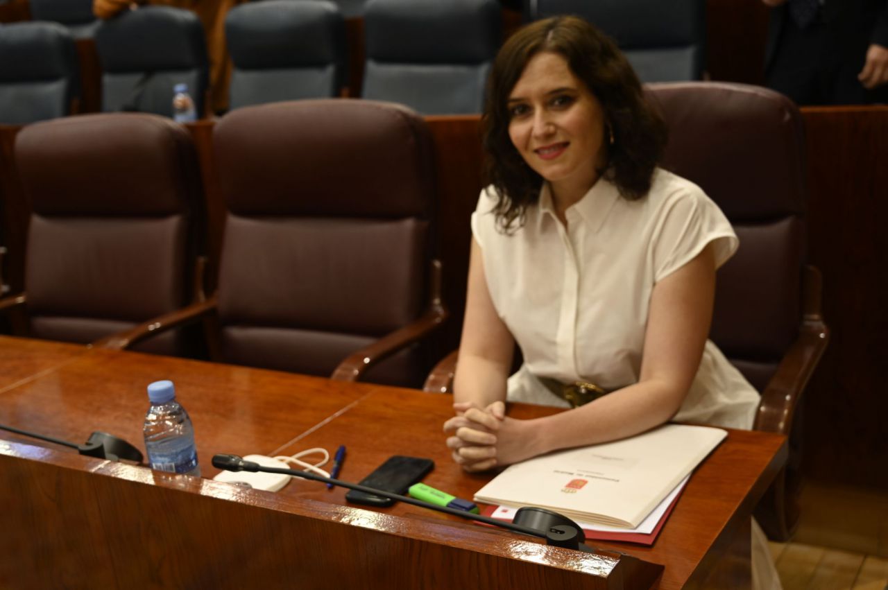  Isabel Díaz Ayuso, presidenta de la Comunidad de MAdrid, en la ASamblea de MAdrid