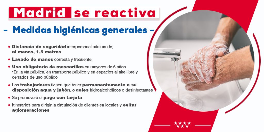 infografías con las principales medidas incluidas en la Orden aprobada hoy por el Consejo de Gobierno extraordinario de la Comunidad de Madrid