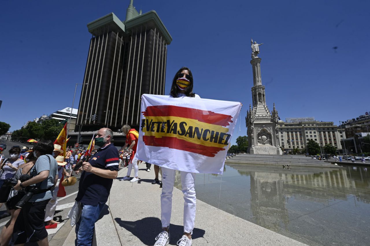 Sanchez dimisión,manifestacion