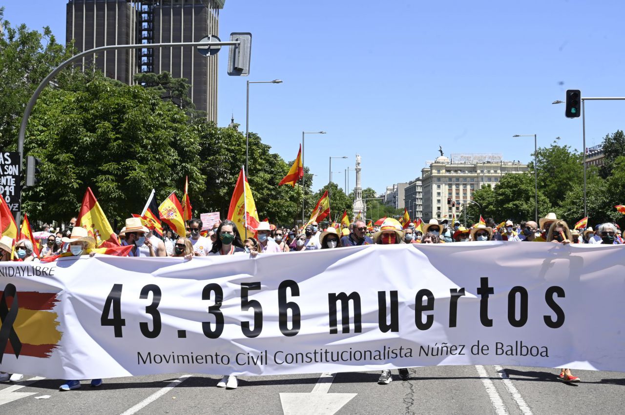 Sanchez dimisión,manifestacion