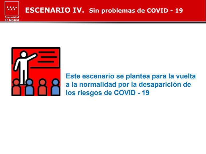 La Comunidad de Madrid planifica una vuelta segura a las aulas el próximo curso en función de la evolución del COVID-19