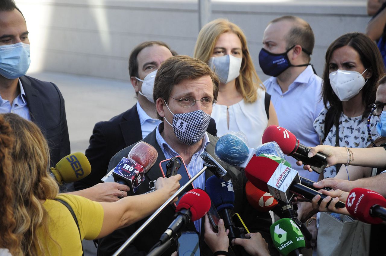 El Alcalde de Madrid, José Luis Martínez-Almeida, inaugura la peatonalización de la Puerta del Sol