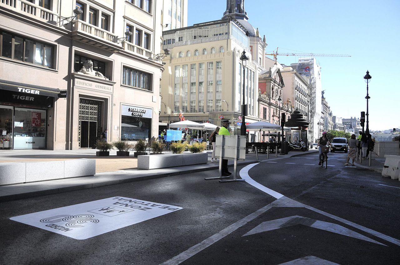 El Alcalde de Madrid, José Luis Martínez-Almeida, inaugura la peatonalización de la Puerta del Sol