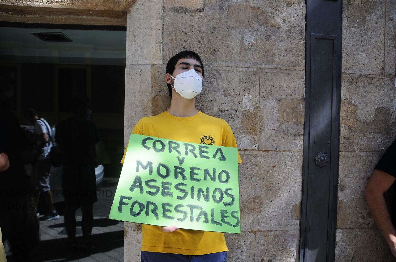 Friday's for future, protesta ante la embajada de Brasil en Madrid en contra de la deforestación del Amazonas 