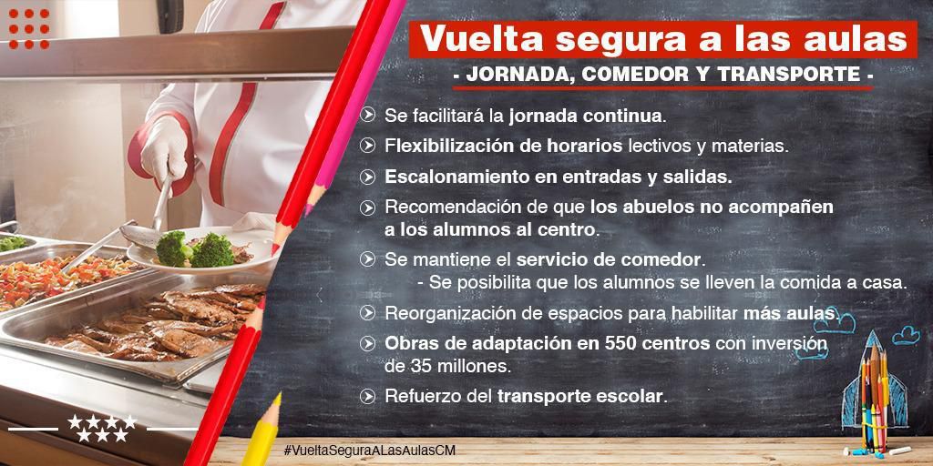 Vuelta segura a las aulas curso 2020-2021