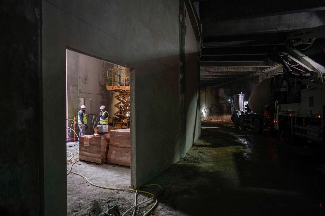 Obras del nuevo hospital de emergencias Isabel Zendal. 