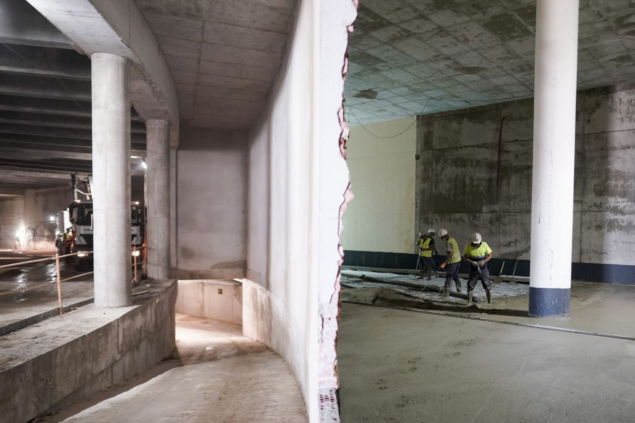 Obras del nuevo hospital de emergencias Isabel Zendal. 