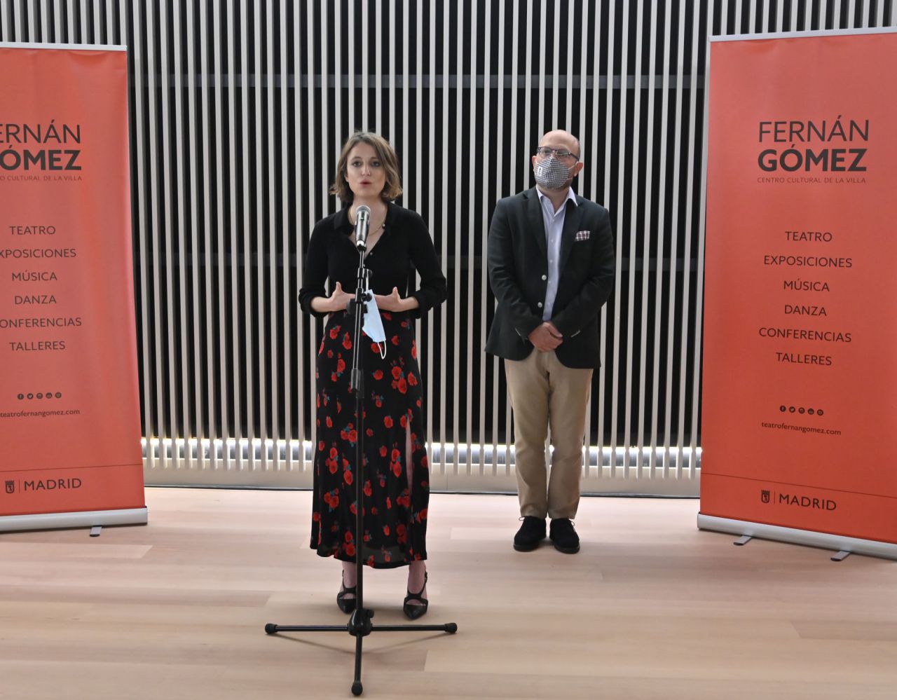 Andrea Levy en el renovado Centro Cultural de la Villa