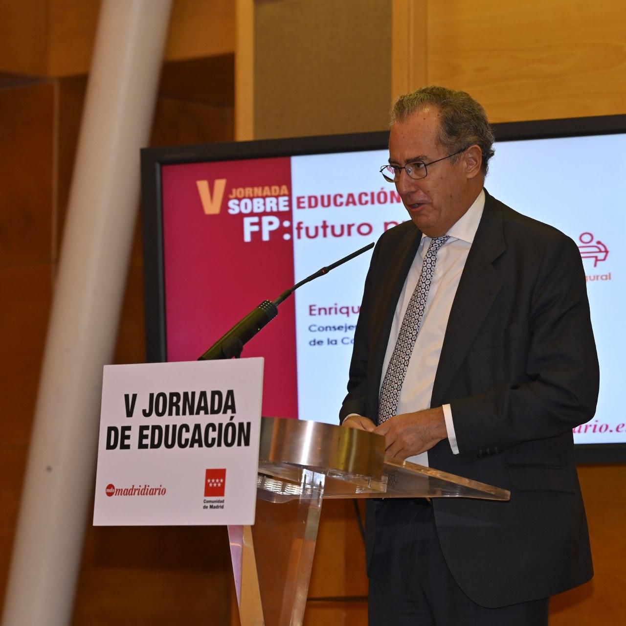 Enrique Ossorio, consejero de Educación de la Comunidad de Madrid