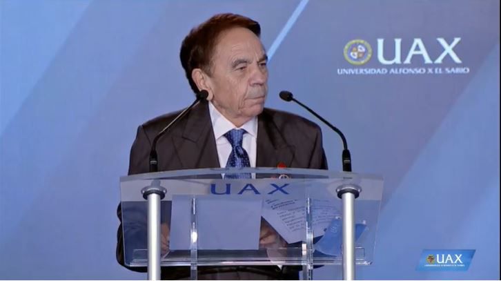 Jesús Núñez Velázquez, Presidente de la Universidad Alfonso X el Sabio, clausura el Acto de Apertura del Curso 2020/2021