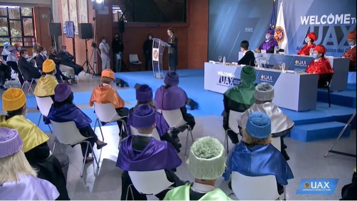 Jesús Núñez Velázquez, Presidente de la Universidad Alfonso X el Sabio, clausura el Acto de Apertura del Curso 2020/2021
