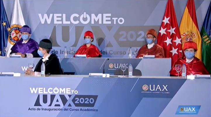 Jesús Núñez Velázquez, Presidente de la Universidad Alfonso X el Sabio, clausura el Acto de Apertura del Curso 2020/2021