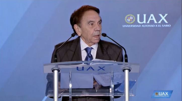 Jesús Núñez Velázquez, Presidente de la Universidad Alfonso X el Sabio, clausura el Acto de Apertura del Curso 2020/2021