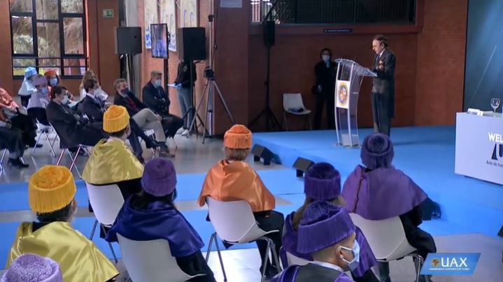 Jesús Núñez Velázquez, Presidente de la Universidad Alfonso X el Sabio, clausura el Acto de Apertura del Curso 2020/2021