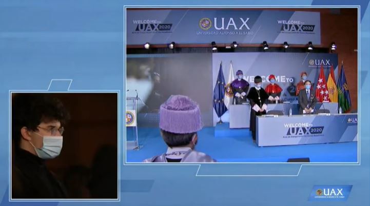 Jesús Núñez Velázquez, Presidente de la Universidad Alfonso X el Sabio, clausura el Acto de Apertura del Curso 2020/2021
