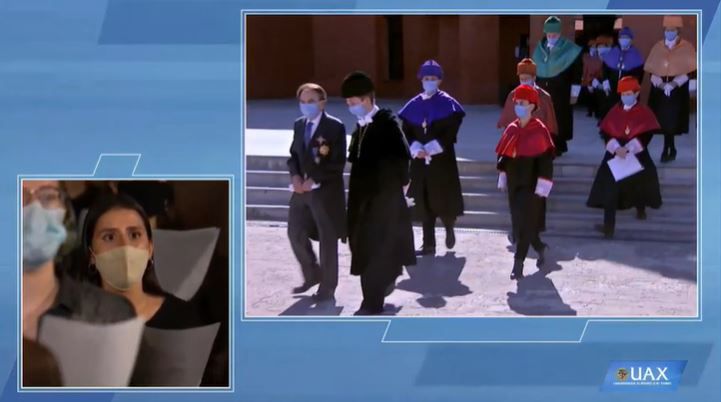 Jesús Núñez Velázquez, Presidente de la Universidad Alfonso X el Sabio, clausura el Acto de Apertura del Curso 2020/2021