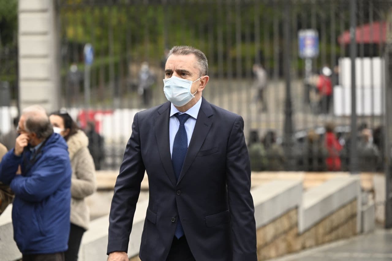 José Manuel Franco, delegado del Gobierno en Madrid, a su llegada a La Almudena