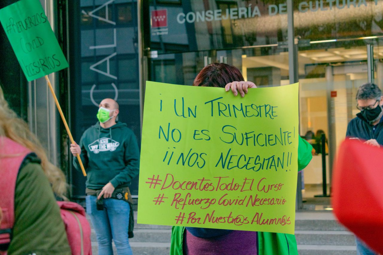 Docentes todo el curso,Marea Verde,Escuela PúblicaConsejeria de Educación,Madrid,