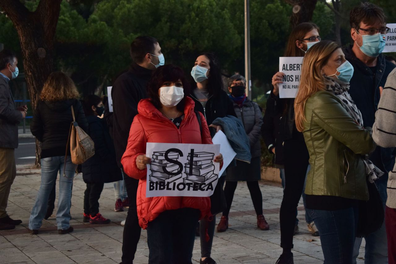 Concentración contra el Parking Mar de Cristal,Parque Pinar del Rey, Madrid,