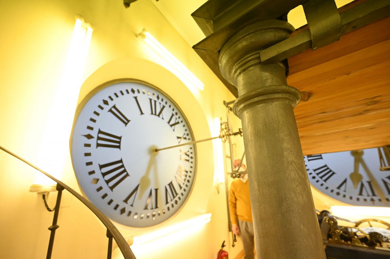 El reloj de la Puerta del Sol por dentro