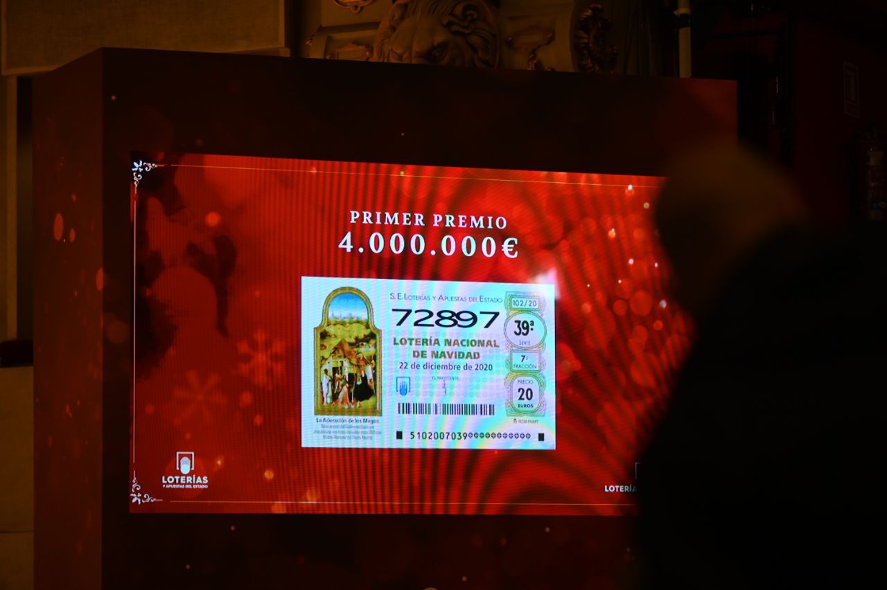 El 72.897, el Gordo de la Lotería de Navidad