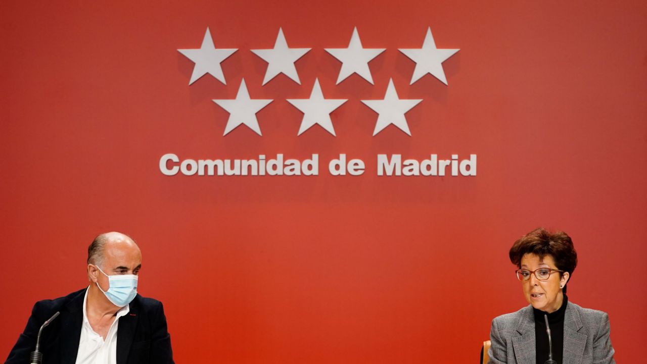 Antonio Zapatero y Elena Andradas actualizan la situación epidemiológica de la Comunidad de Madrid