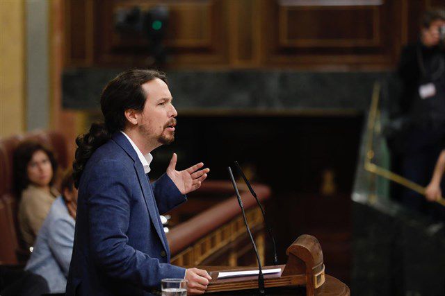 Pablo Iglesias en el Congreso.